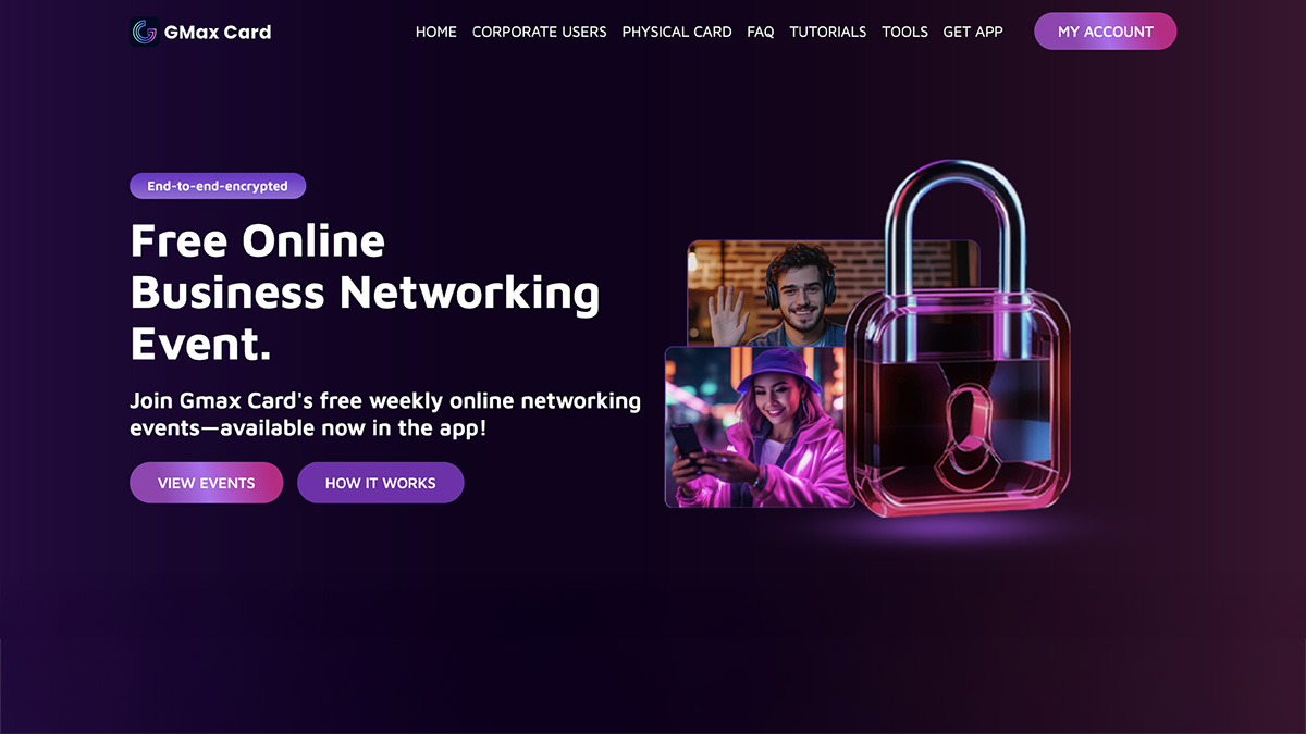 Gmax Card – Free Weekly Business Networking